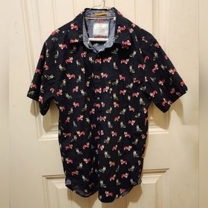 Christmas Corgi Button Down Shirt